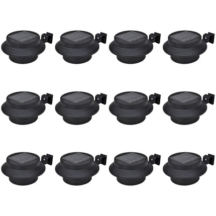 Lampes Solaires À Led D'extérieur Pour Clôture 12 Pcs