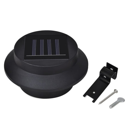 Lampes Solaires À Led D'extérieur Pour Clôture 12 Pcs