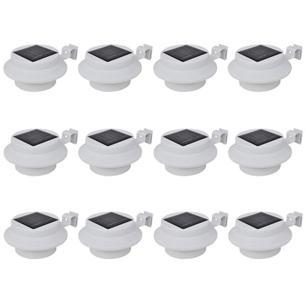Lampes Solaires À Led D'extérieur Pour Clôture 12 Pcs