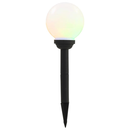 Lampes Solaires Sphériques Led De Jardin 8 Pcs 15 Cm Rvb