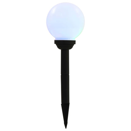 Lampes Solaires Sphériques Led De Jardin 8 Pcs 15 Cm Rvb