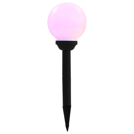 Lampes Solaires Sphériques Led De Jardin 8 Pcs 15 Cm Rvb