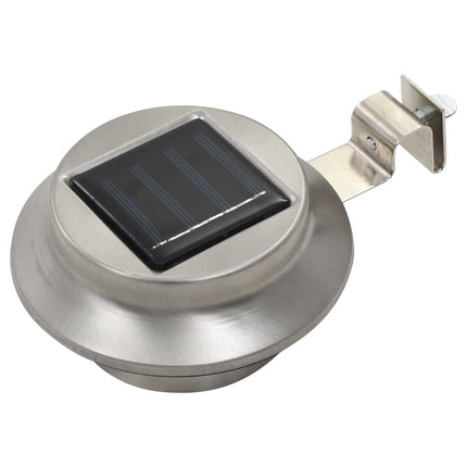 Lampes Solaires À Led Rondes D'extérieur 12 Pcs 12 Cm Blanc