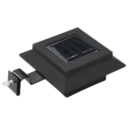 Lampes Solaires À Led Carrées D'extérieur 12 Pcs 12 Cm