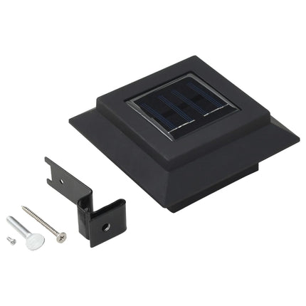 Lampes Solaires À Led Carrées D'extérieur 12 Pcs 12 Cm