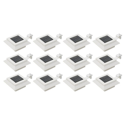 Lampes Solaires À Led Carrées D'extérieur 12 Pcs 12 Cm