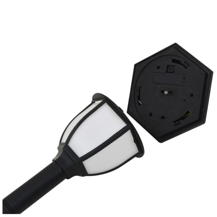 Lampes Solaires À Led D'extérieur 6 Pcs Noir