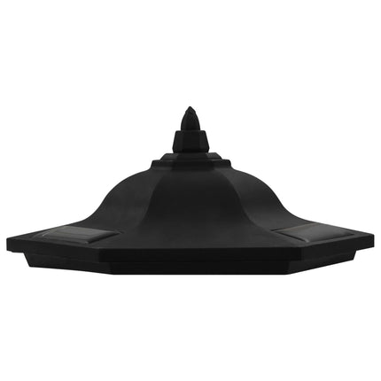 Lampes Solaires À Led D'extérieur 6 Pcs Noir