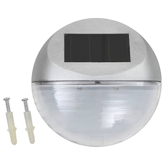 Lampes Solaires Murales À Led D'extérieur 24 Pcs Rond É