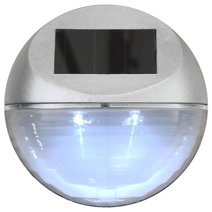 Lampes Solaires Murales À Led D'extérieur 24 Pcs Rond É