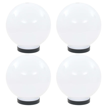 Lampes À Led Sous Forme De Boule 4 Pcs Sphérique Pmma