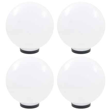 Lampes À Led Sous Forme De Boule 4 Pcs Sphérique Pmma