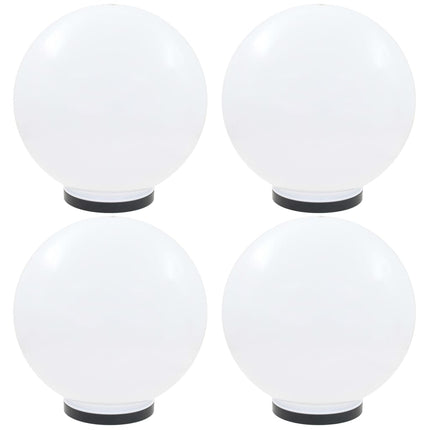 Lampes À Led Sous Forme De Boule 4 Pcs Sphérique Pmma