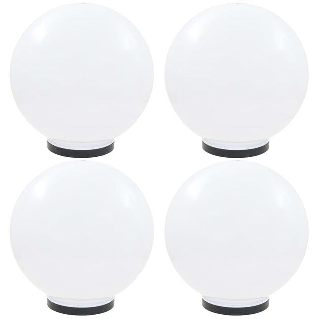Lampes À Led Sous Forme De Boule 4 Pcs Sphérique Pmma