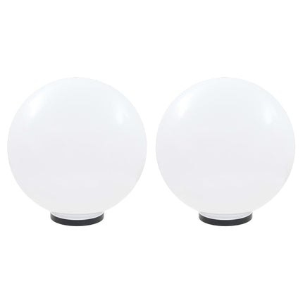 Lampes À Led Sous Forme De Boule 2 Pcs Sphérique 50 Cm Pmma