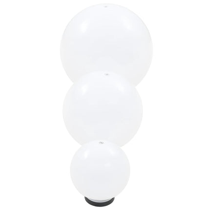 6 Pcs Jeu De Lampe Boule À Led Pmma Sphérique 20/30/40 Cm