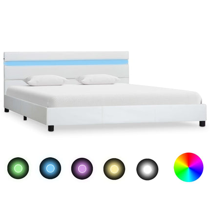 Cadre De Lit Avec Led Similicuir