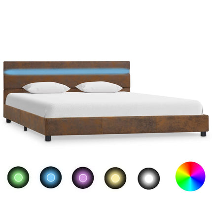 Cadre De Lit Avec Led Similicuir