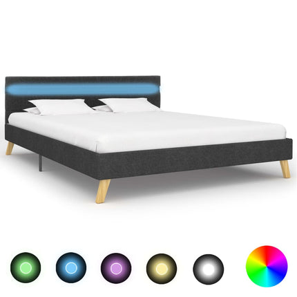 Cadre De Lit Avec Led Tissu