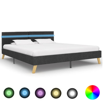 Cadre De Lit Avec Led Tissu