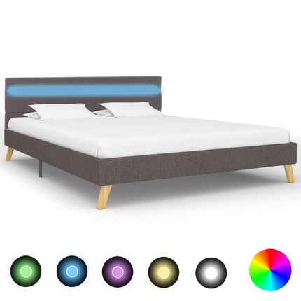 Cadre De Lit Avec Led Tissu