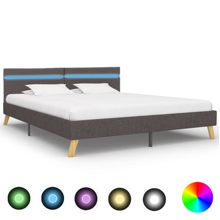 Cadre De Lit Avec Led Tissu