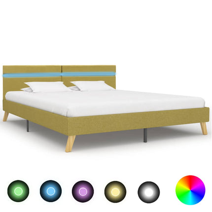Cadre De Lit Avec Led Tissu