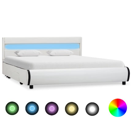 Cadre De Lit Avec Led Similicuir