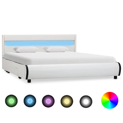 Cadre De Lit Avec Led Similicuir