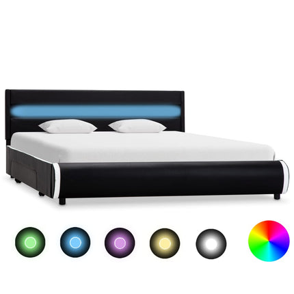 Cadre De Lit Avec Led Similicuir