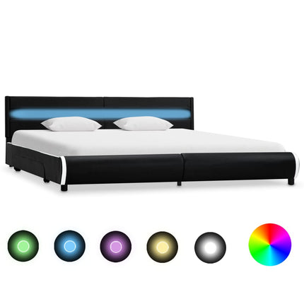 Cadre De Lit Avec Led Similicuir