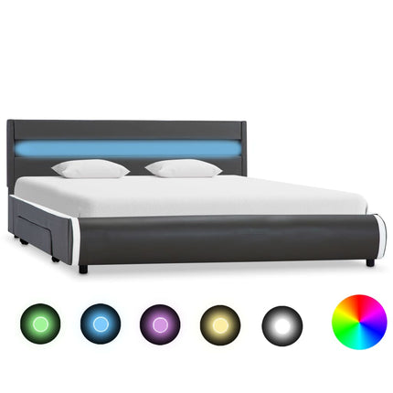 Cadre De Lit Avec Led Similicuir