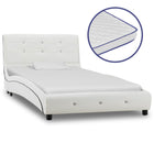 Lit Avec Matelas À Mémoire De Forme Similicuir