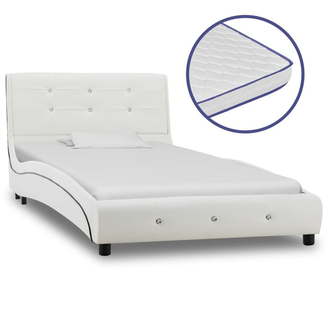Lit Avec Matelas À Mémoire De Forme Similicuir