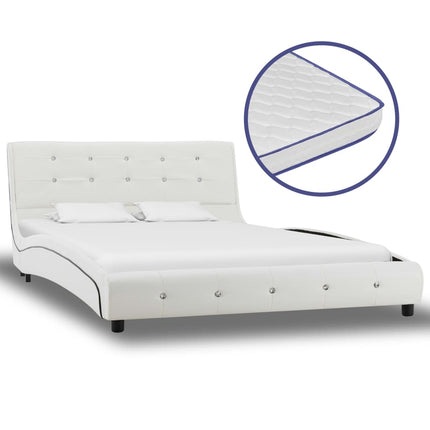 Lit Avec Matelas À Mémoire De Forme Similicuir