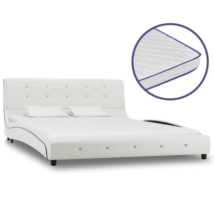 Lit Avec Matelas À Mémoire De Forme Similicuir