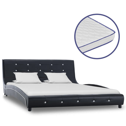 Lit Avec Matelas À Mémoire De Forme Similicuir