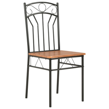 Chaises À Manger Lot De 6 Marron Mdf