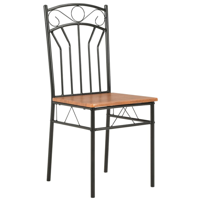 Chaises À Manger Lot De 6 Marron Mdf