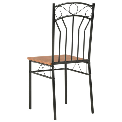 Chaises À Manger Lot De 6 Marron Mdf