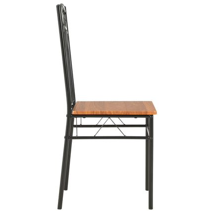 Chaises À Manger Lot De 6 Marron Mdf