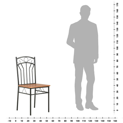 Chaises À Manger Lot De 6 Marron Mdf