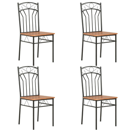 Chaises À Manger Lot De 6 Marron Mdf