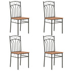Chaises À Manger Lot De 6 Marron Mdf