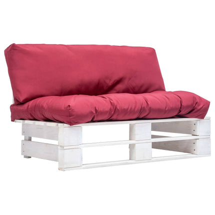 Canapé De Jardin Palette Avec Coussins Sable Pinède