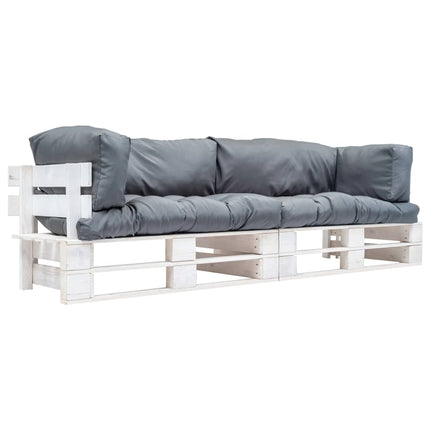 Canapés De Jardin Palette 2 Pcs Avec Coussins Sable Pinède