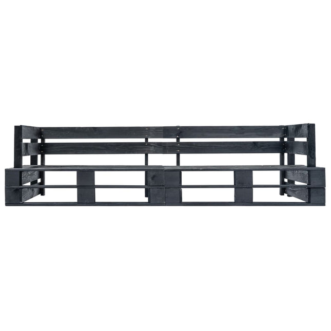 Canapé Palette À 2 Places De Jardin Bois