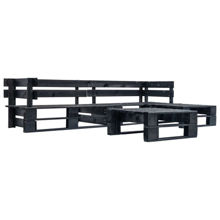 Salon De Jardin Palette 4 Pcs Bois