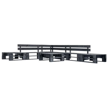 Salon De Jardin Palette 6 Pcs Bois