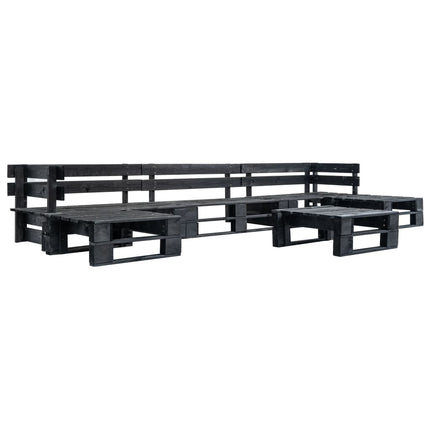 Salon De Jardin Palette 6 Pcs Bois